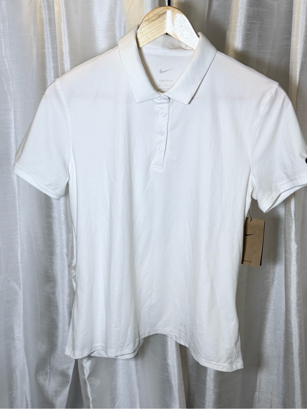 Nike Women’s White Polo Shirt with Button Placket